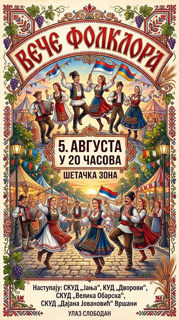 veče folklora, 05.08.